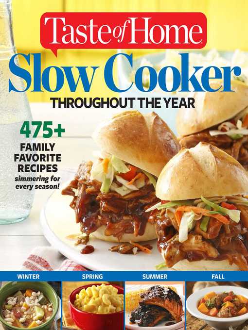 Title details for Taste of Home Slow Cooker Throughout the Year by Editors at Taste of Home - Available